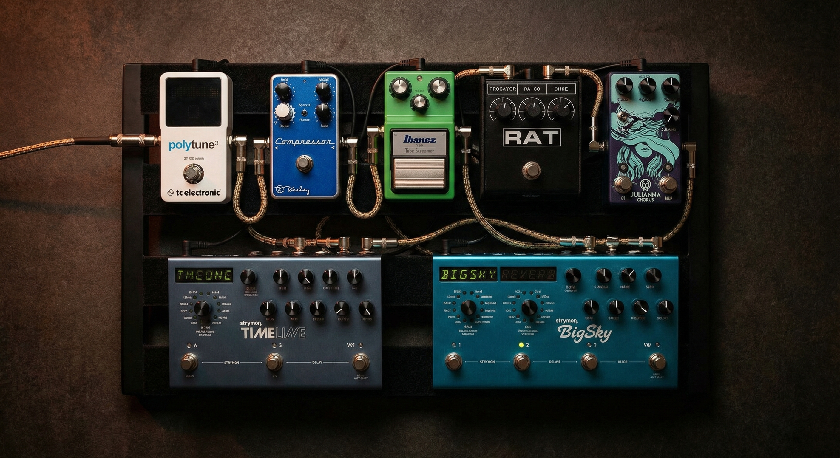 Guitar pedal order diagram