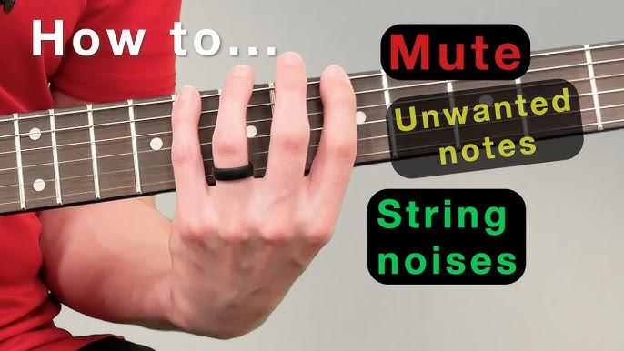 Mute Unwanted Strings While Playing Chords