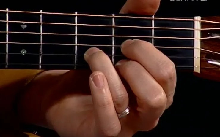 strings while playing guitar chords
